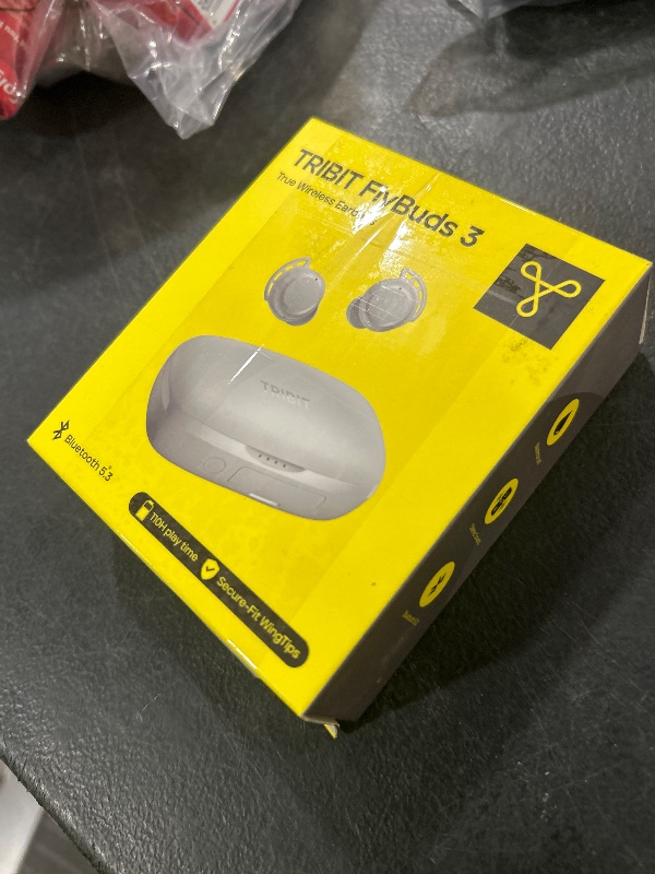 Photo 1 of Tribit Wireless Earbuds, 110H Playtime Bluetooth 5.3 IPX8 Waterproof Call Noise Reduction Bluetooth Earbuds Headphones with Mic Earphone in-Ear Wireless Earphones, Flybuds 3 White