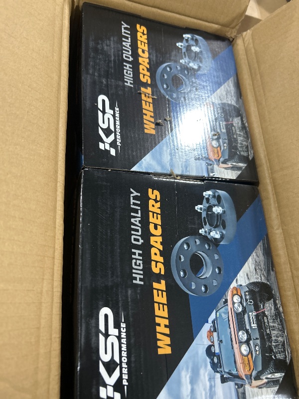 Photo 1 of KSP 1.25" Wheel Spacers for Tacoma 6 Lug Wheel,4pcs 6x5.5 Hubcentric Spacer fit for 4runner Tundra Fj Cruiser Sequoia,32mm Forged Spacer with 12x1.5 Stud 106mm Center Bore,6x139.7 Aluminum Tire Spacer