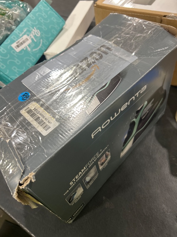 Photo 1 of Rowenta Steam Force Stainless Steel Soleplate Steam Iron for Clothes, 400 Microsteam Holes, 1800 Watts, Ironing, Fabric Steamer, Garment Steamer, Digital Display, Precision Tip, DW9440