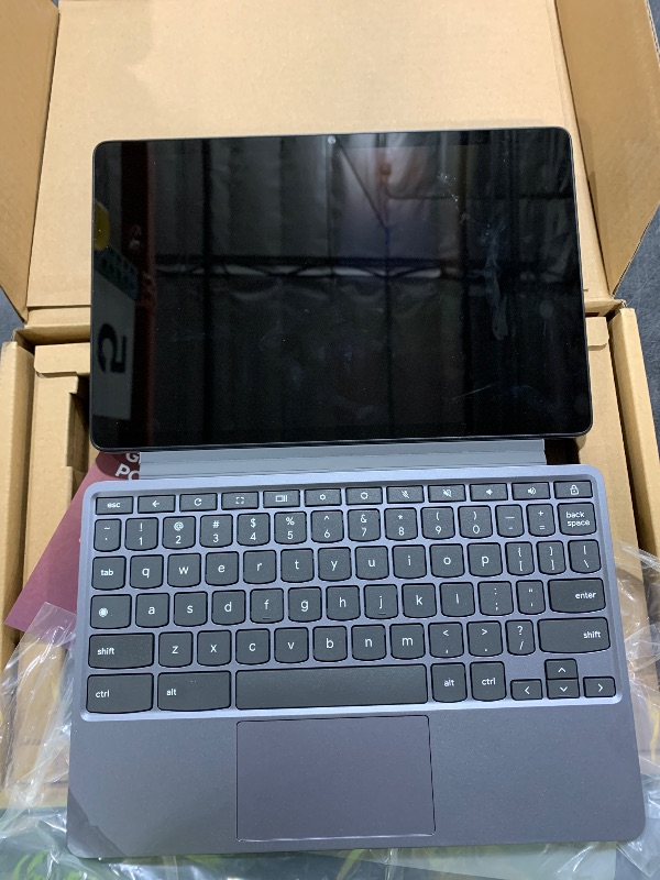 Photo 1 of Lenovo Chromebook Duet - 2025 - Convertible Chromebook - ChromeOS - 10.95" WUXGA IPS Touch Display - 4GB Memory - 64GB Storage - MediaTek Kompanio 838 - Luna Grey
