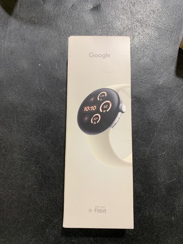 Photo 1 of Google Pixel Watch 3 (41mm) 2024 Model - Android Smartwatch, Heart Rate Tracking, Fitbit Advanced Running, Fitness Insights, 24-Hour Battery - Polished Silver Aluminum Case - Porcelain Band - LTE