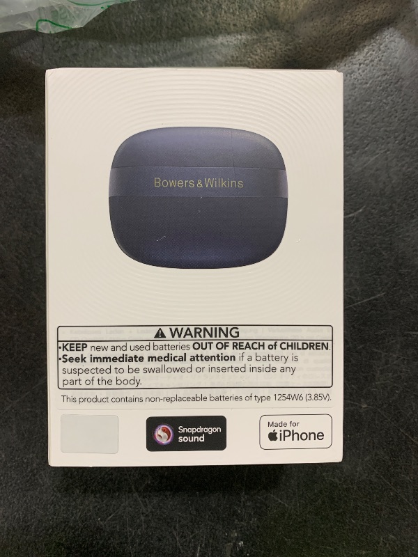 Photo 1 of Bowers & Wilkins Pi8 Wireless Bluetooth Earbuds (Midnight Blue), in-Ear Bluetooth Earphones with Qualcomm & aptX Lossless, Active Noise Cancelling Earbuds, 3 Built-in Mics, 15-Min Quick Charging