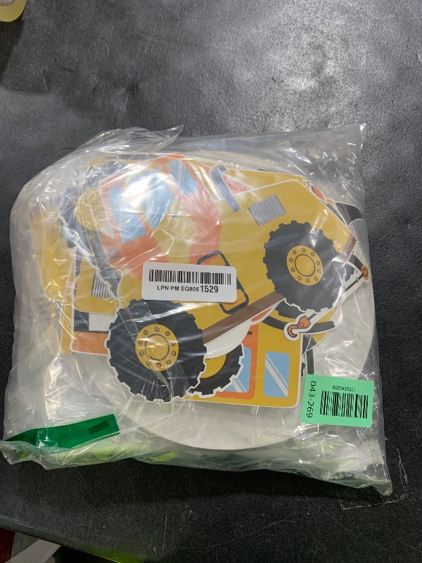 Photo 1 of 118 Pcs Construction 4th Birthday Decor Construction Four Years Old Paper Dinner Plates Napkins Forks Cups Tablecloth Banner Dinnerware for Dump Truck Theme Fouth Bday Party Supplies Decorations