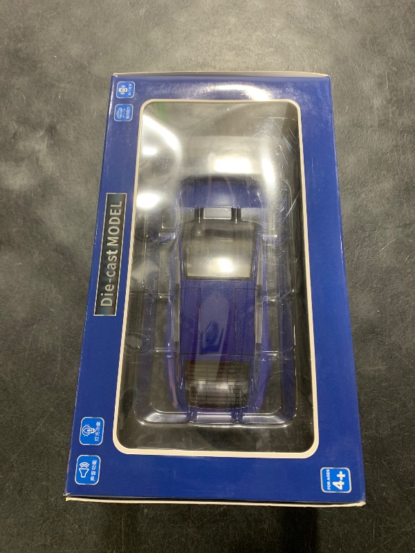 Photo 1 of JIAYEMODEL 1:24 Diecast Model Car for Tesla Model X, Complete with Lights and Simulation of Sound. This Decorative Alloy Mini Vehicle is a Unique Gift for Your Loves or Young. (Blue)