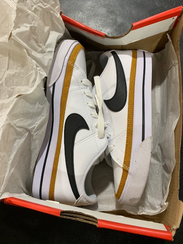Photo 1 of Nike Women's Court Legacy Next Nature Shoes, White/Black-Desert Ochre-Team Orange, 5.5