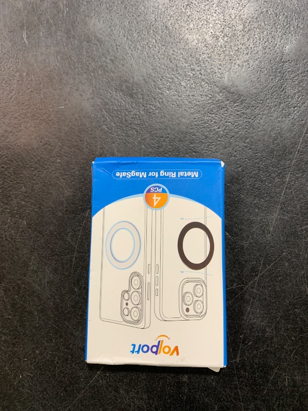 Photo 1 of 4Pcs Metal Ring for Magsafe Sticker: Ultra-Thin(0.3mm) Mag Safe Adapter for Magnetic Pop Socket Phone Grip Wallet Car Mount, Universal 3M Adhesive Mag-Safe Ring Kit(No Magnet) for iPhone Samsung Case