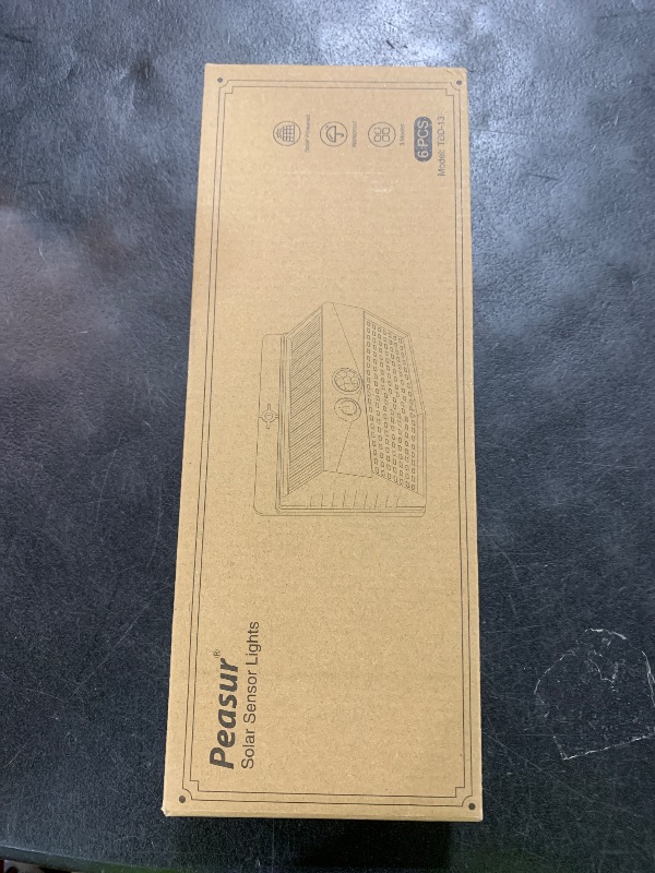 Photo 1 of [6 Packs] Solar Lights Outdoor Motion Sensor Solar Security Lights Waterproof with 3 Lighting Modes Solar Powered Wall Lights Outside for Garden Fence Yard Deck