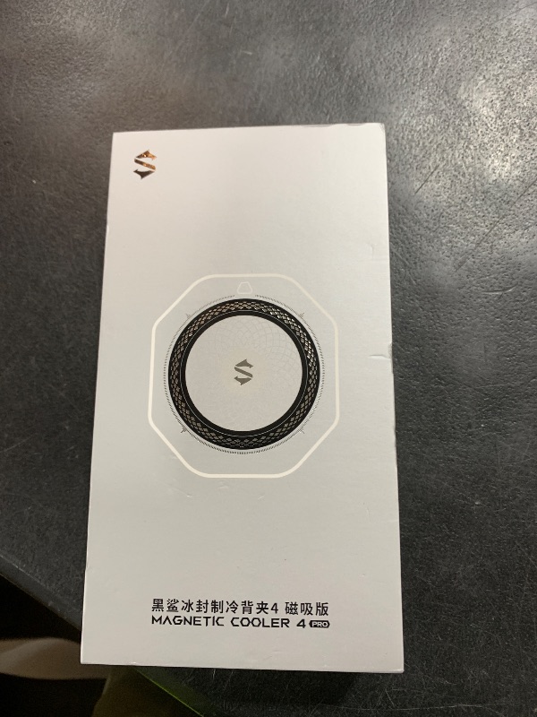 Photo 1 of Black Shark Magnetic Cell Phone Cooler 4Pro, Portable RGB Cooling Fan, Cellphone Radiator with Removable Grip, App-Controlled Smart Temperature Control for iPhone MagSafe Series/Android/Tablet/iPad