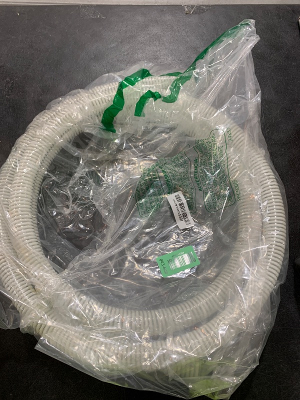 Photo 1 of Frienda 1 Dia x 10 Ft Long Pond Tubing Clear PVC Flexible Pipe Long Corrugated Hose Non Kink Drainage Hose with White Helix Reinforced Tube for Garden Ponds Waterfalls Camping Aquariums Supplies