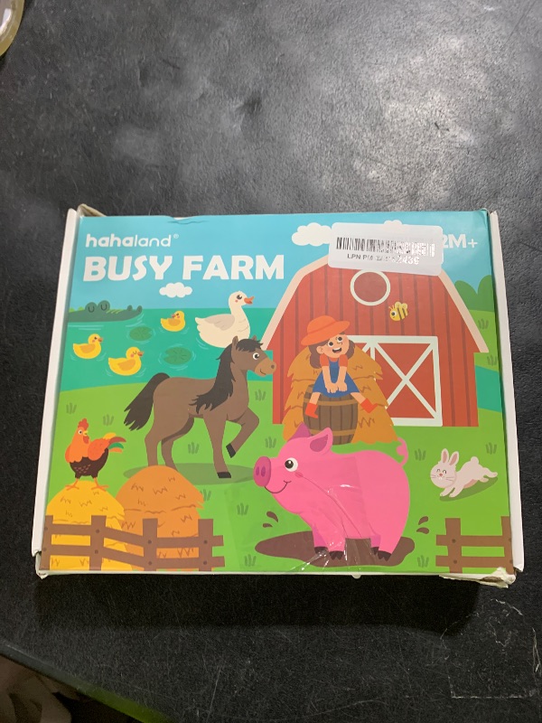 Photo 1 of hahaland Busy Board for 1 Year Old - Farm Animals Quiet Busy Book for Toddlers 1-3 - Montessori Toys for 1 Year Old Boy Girl Gifts - Educational Activity Books Felt Learning Board Airplane Travel Toys