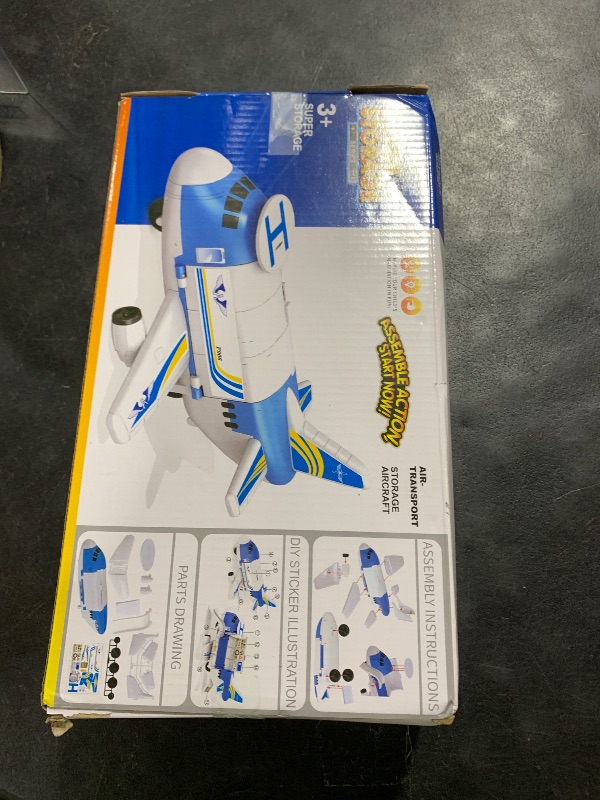 Photo 1 of LOVE LIFE Airplane Toy Set Transport Cargo Plane Play Toy Gift for 3 4 5 6 Years Old Boys Girls Kids,Aircraft Vehicle Toys with 5 Mini Cars,Helicopter and Construction Worker