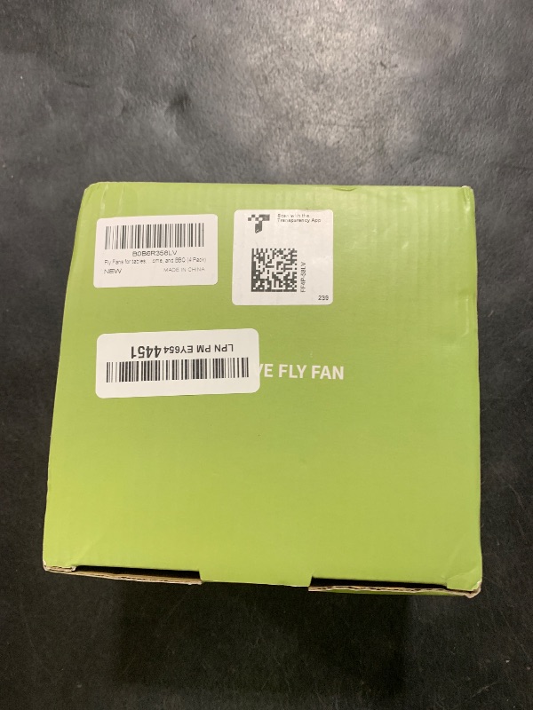 Photo 1 of Fly Fans for Tables, Fly Fan Outdoor Indoor Keep Flies Away, Table Top Spinner with Holographic Blades, Flies Deterrent for Picnic, Restaurant, Party, Home, BBQ (4 Pack)