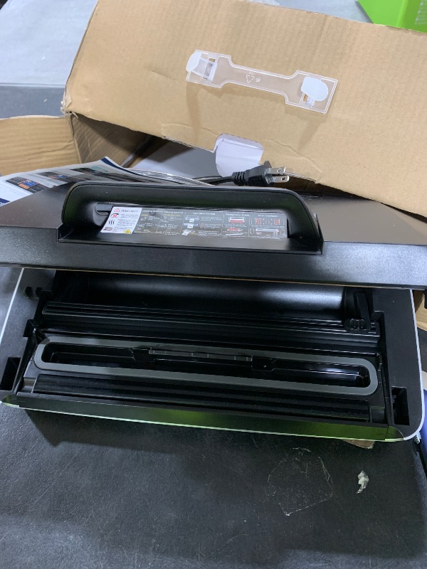 Photo 1 of 95kpa Vacuum Sealer Machine,Commercial Full Automatic Food Sealer,Powerful Sealing System with Double Heat Seal,Built-in Cutter&Bags Storage,1 Bag Rolls and 10 pcs Pre-cut Bags