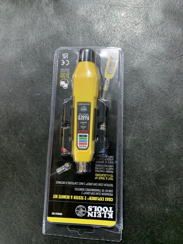 Photo 1 of Klein Tools VDV512-101 Explorer 2 Coax Tester Kit, Includes Cable Tester / Wire Tracer / Coax Mapper with Remotes to Test up to 4 Locations