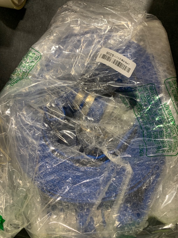 Photo 1 of 2" x 50' Blue PVC Discharge Hose with Camlock C and E Fittings, Cam Lock Fitting Type A included Heavy Duty Backwash Hose, Durable Reinforced Pool Drain Hose for Swimming Pools