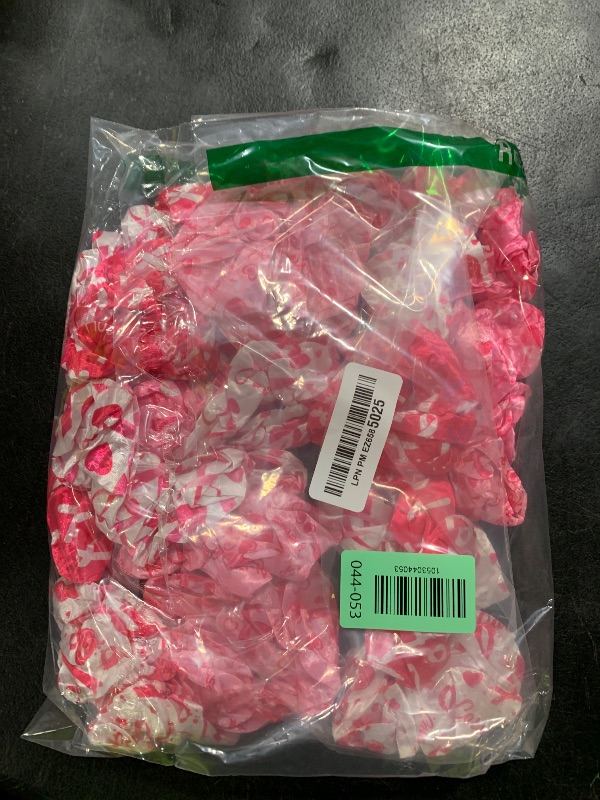 Photo 1 of Tigeen 60PCS Breast Cancer Awareness Scrunchies Pink Ribbon Hair Ties Accessories Silk Hair Bands Scrunchies Textured Ponytail Holder for Woman(Vivid)