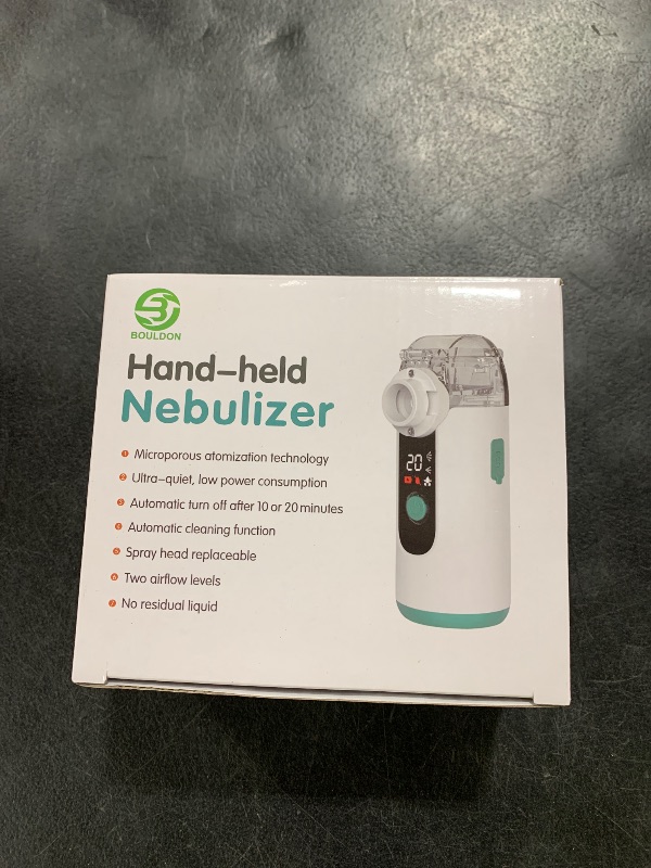 Photo 1 of Hand-held Nebulizer for Respiratory System, Portable Nebulizer with Self-Clean Mode, Rechargeable Nebulizer for Home Office Travel
