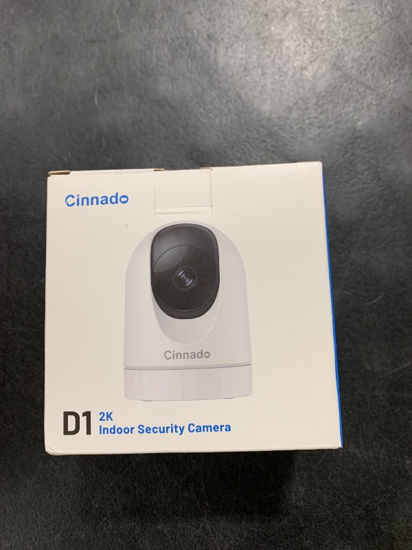 Photo 1 of Cinnado Security Camera Indoor-2K 360° WiFi Cameras for Home Security?Pet/Dog/Baby Camera with Phone app, 2-Way Audio, Night Vision, 24/7 SD Card Storage, Works with Alexa & Google Home (2.4Ghz)-D1