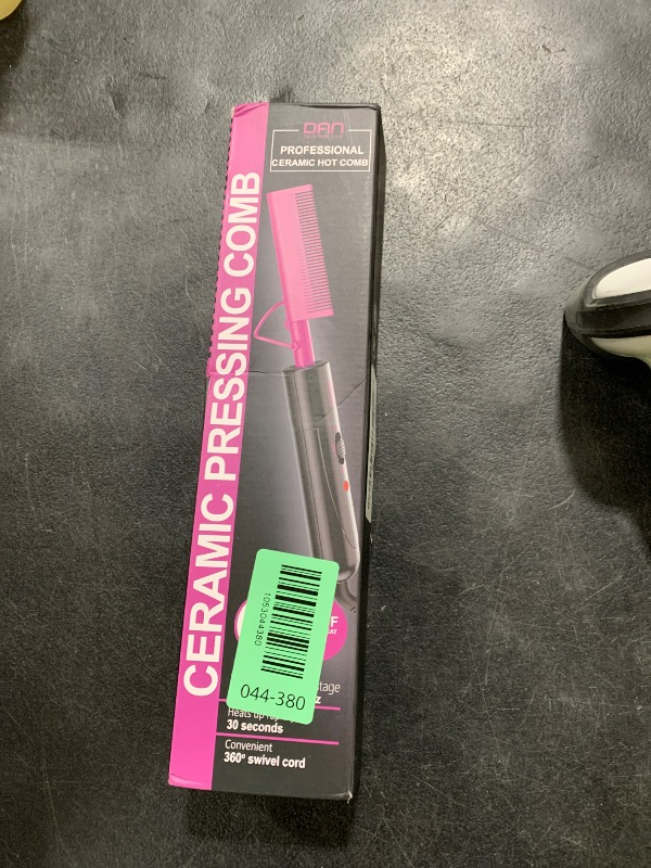 Photo 1 of DAN Technology Dual Voltage Ceramic Pressing Comb - 450°F Fast Heating Mini Straightener for Lace Front Wigs and Black Women's Hair