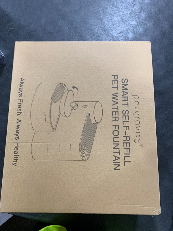 Photo 1 of Saker Automatic Cat Water Dispenser: Smart Pet Water Fountain No Filter for Small Dogs - Wireless 3L Rechargeable Smart Cat Fountain - Wastewater Separation