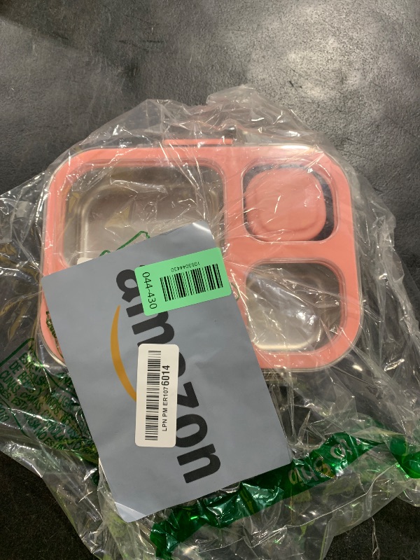 Photo 1 of 2Pack Stainless Steel Snack Containers for Kids Adults, Reusable 3 Compartment Snackle Box Container with Leakproof Lids Metal Bento Lunch Food Snack Boxs for Travel Picnics Camping Office School