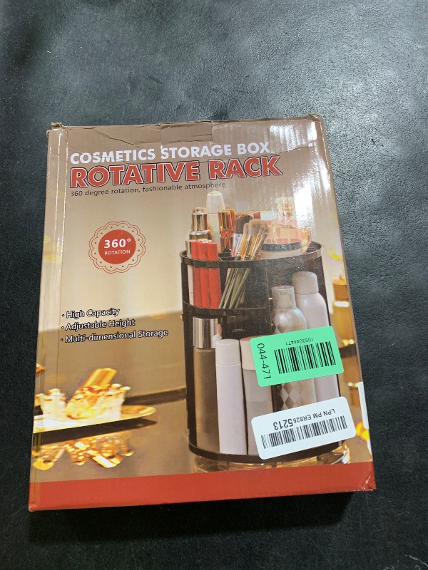 Photo 1 of 360 Rotating Makeup Organizer for Vanity Adjustable Cosmetic Display Case Large Capacity Skincare Organizers Perfume Organizer Spinning Holder for Countertop Vanity and Bathroom