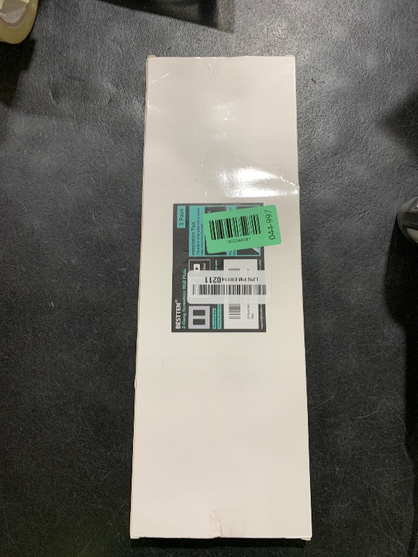 Photo 1 of BESTTEN 5 Pack Screwless Decorator Wall Plate, 2 Gang Decorative Outlet Cover, USWP6 Gloss Snow White, H4.69” x W4.73”, Faceplate Cover for Receptacle Outlet & Switch, UL Listed