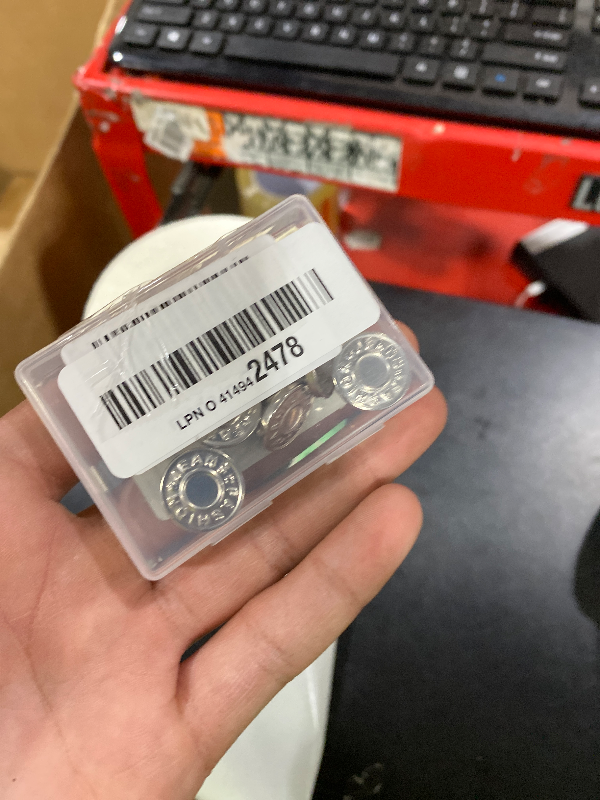 Photo 1 of [Upgraded] 8 Sets Jean Buttons pins No Sew Instant 17mm Replacement Button Adjustable Pants Buttons Kit