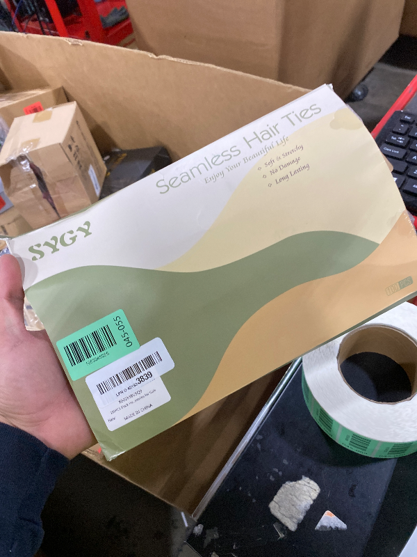 Photo 1 of 100PCS Black Hair Ties for Women, No Crease No Damage, Seamless Cotton Bands for Thick Thin Hair, Soft Ponytail Holders, Accessories for Girls