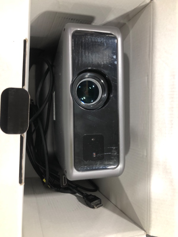 Photo 1 of ?Buit-in Google TV & Voice Control?Smart Projector with WiFi 6 and Bluetooth, 4K Support Movie Outdoor Projectors Compatible with Netflix/Prime Video/YouTube, Auto Focus Home Proyector 180°Stand