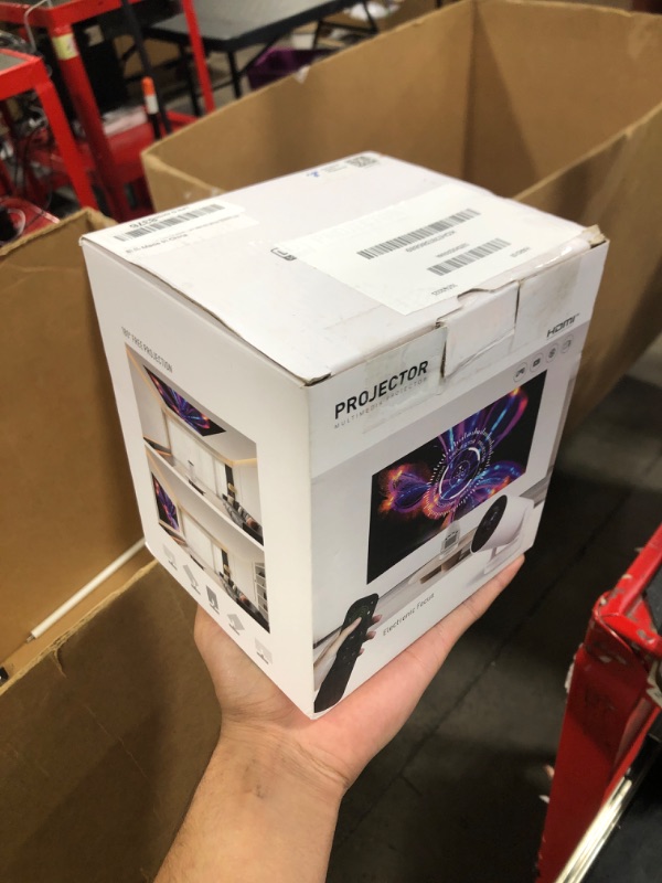 Photo 1 of ?Electric Focus?Mini Portable Projector with 4K Support, Bluetooth 5.4 WIFI6, 5watt Sound Base Speaker, 260 ANSI, Android 11, 210° Rotation , Auto Keystone Correction Video Projector HY300 PLUS