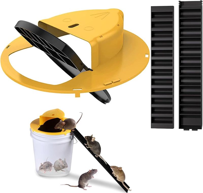Photo 1 of Mouse Rat Trap Bucket,5 Gallon Mouse Rat Traps Indoor for Home,Reusable Bucket Lid Rat Traps Indoor Outdoor,Mouse Catching Tool