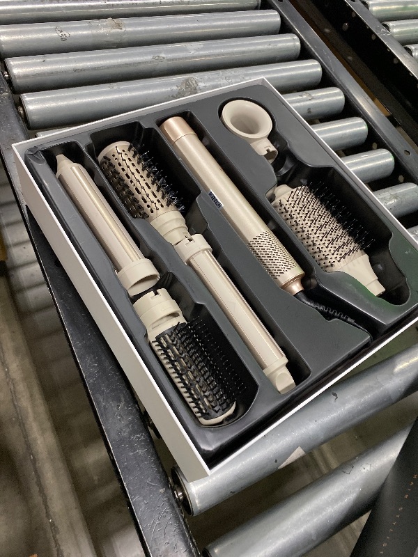 Photo 1 of 7MAGIC 6 in 1 Multi Hair Styler Dryer Brush, 110,000 RPM High-Speed, Negative Ionic, Fast Drying for Professional Blow Dry, Curling, Volumizing, Straightening and Styling, Gold