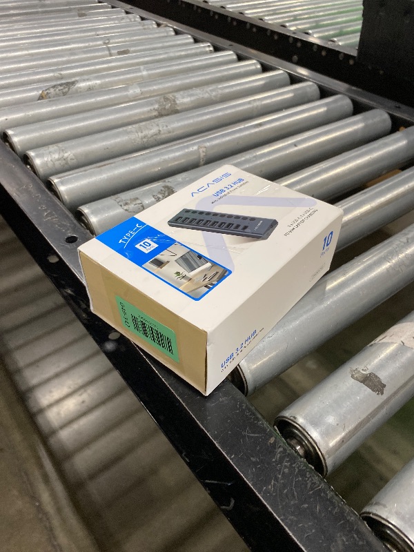 Photo 1 of ACASIS 10 Ports 60W USB C 3.2 Hub, 10Gpbs Data Transfer, 20V/3A Power Adapter, Individual On/Off Switches, Aluminum Housing, USB Splitter for PC, Computer, Laptop, Mobile HDD, Flash Drive