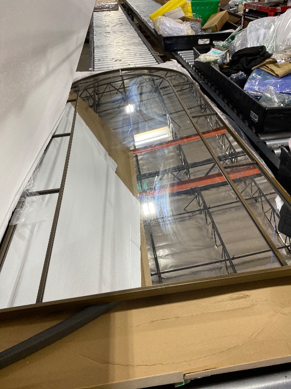 Photo 1 of AUYHM Large Mirror Full Length,Nano Glass Arched Mirror, Large Floor Mirrors 34"x76",Window Mirro,Standing Mirrors,espejos para dormitorio(Antique)
