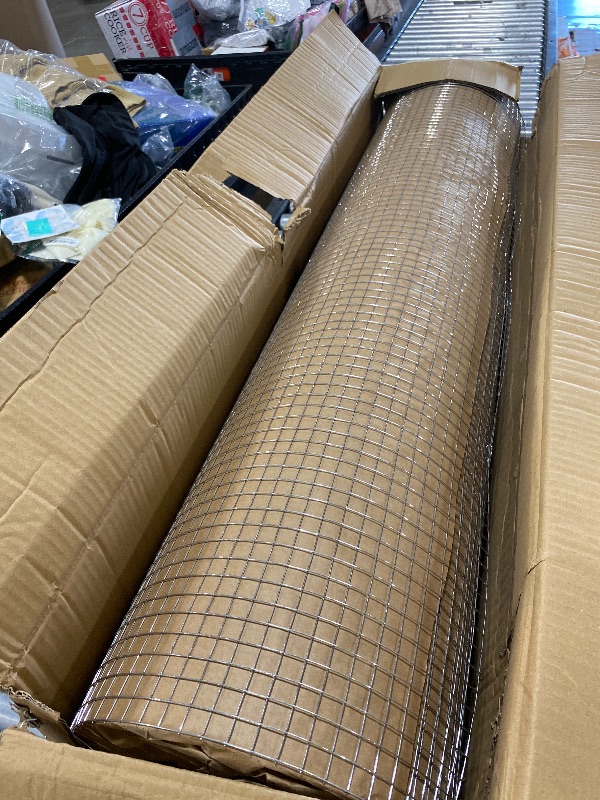Photo 1 of Hardware Cloth 48inx100ft 1/2 Inch Galvanized, Chicken Wire Fence Chicken Rabbit Snake cage Wire Fence Mesh Roll,Garden Plant Welded Metal Wire Fence,Poultry Animal Netting cage Screen.