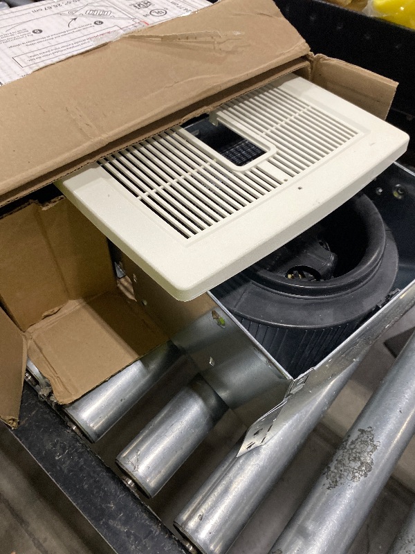 Photo 1 of Broan-NuTone AE110LK Bathroom Exhaust Fan with Light, Easy Install, ENERGY STAR Certified, Powerful 110 CFM, Quiet 1.0 Sones, White