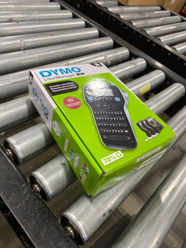 Photo 1 of DYMO LabelManager 160 Portable Label Maker Bundle, Easy-to-Use, One-Touch Smart Keys, QWERTY Keyboard, Large Display, For Home & Office Organization, Includes 3 D1 label cassettes