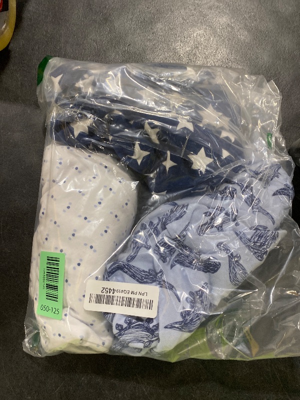 Photo 1 of The Peanutshell Baby Swaddle Blankets Set of 3 - Baby Boy Sleep Sack for Newborn, Newborns Sack 0-3, 3-6 Month Swaddles, Soft & Breathable Cotton - Blue Dinosaur (M/L)