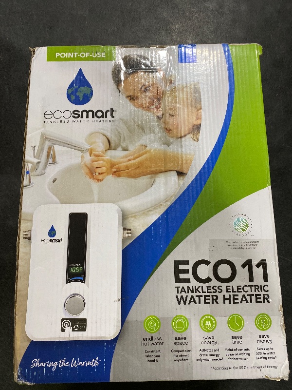 Photo 1 of EcoSmart ECO 11 Electric Tankless Water Heater, 13KW at 240 Volts with Patented Self Modulating Technology