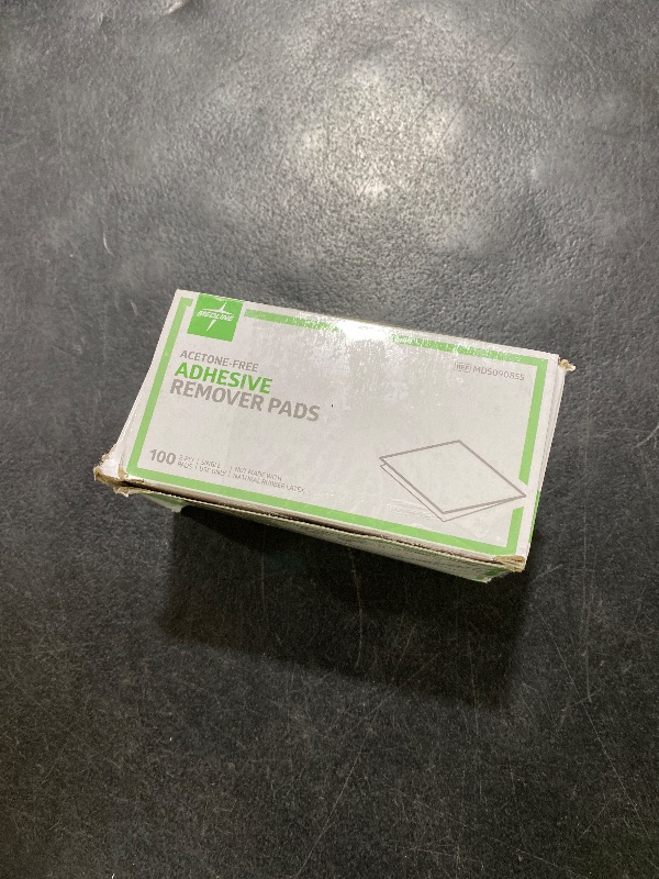 Photo 1 of Medline Adhesive Remover Pads, Acetone-Free, 2-Ply, Box of 100