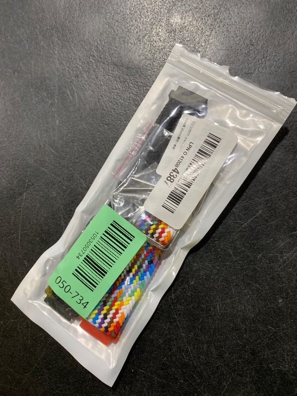 Photo 1 of 2 Pack Quick Release Braided Bands - 18mm 19mm 20mm 22mm 24mm Solo Loop Adjustable Soft Band for Women Men