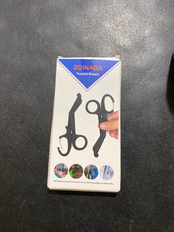 Photo 1 of 2 Pack Trauma Shears, 5.8 Inch Stainless Steel Medical Scissors, Bandage Scissors with Carabiner, Nursing Scissors Surgical Scissors for Nurses, Doctors, Nursing Students, EMT and EMS