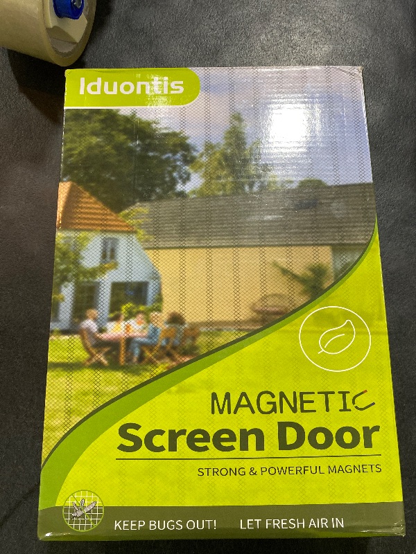 Photo 1 of Magnetic Screen Door -Fit for Door Size:36x78 Inch,Screen Door Size 38"x80"?Hands Free Mesh Partition,Heavy Duty Curtain Keeps Bugs Out, Frame Hook & Loop, Pet and Kid Friendly