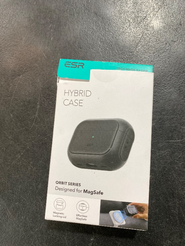 Photo 1 of ESR for AirPods Pro 2 Case, Compatible with Airpods Pro Case 2nd / 1st Generation (2023/2022/2019), Compatible with MagSafe, Full Drop Protection Cover with Lanyard, Black