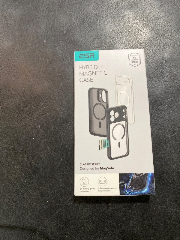 Photo 1 of ESR for iPhone 17 Pro Case, Camera Control, Compatible with MagSafe, Shockproof Military-Grade Protection, Magnetic Phone Case for iPhone 17 Pro, Classic Hybrid Case, Clear