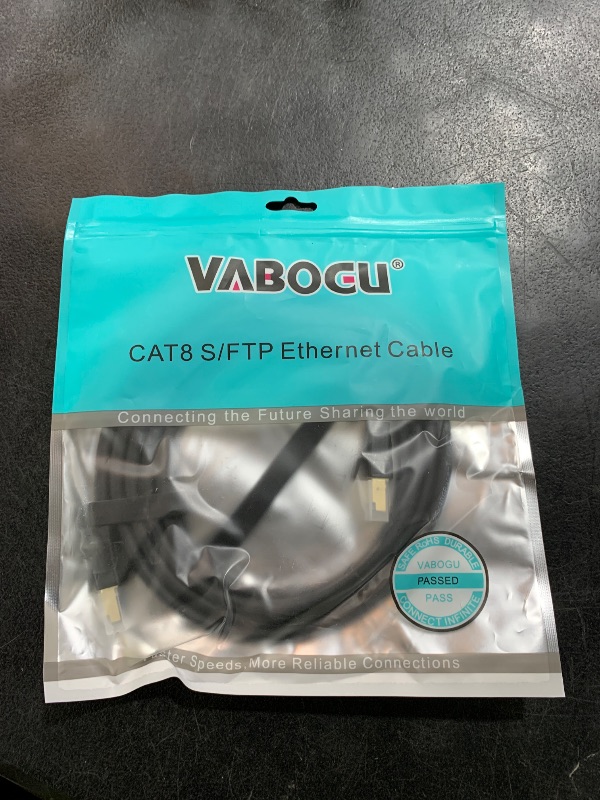 Photo 1 of Cat 8 Ethernet Cable, 1.5Ft 3Ft 6Ft 10Ft 15Ft 20Ft 30Ft 40Ft 50Ft 60Ft 100Ft Heavy Duty High Speed Internet Network Cable, Professional LAN Cable Shielded in Wall, Indoor&Outdoor