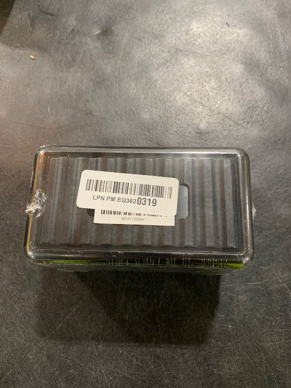 Photo 1 of H4D 3x5 Index Card Holder with 100 Heavyweight Ruled Index Cards and 25 Plastic Dividers, Black