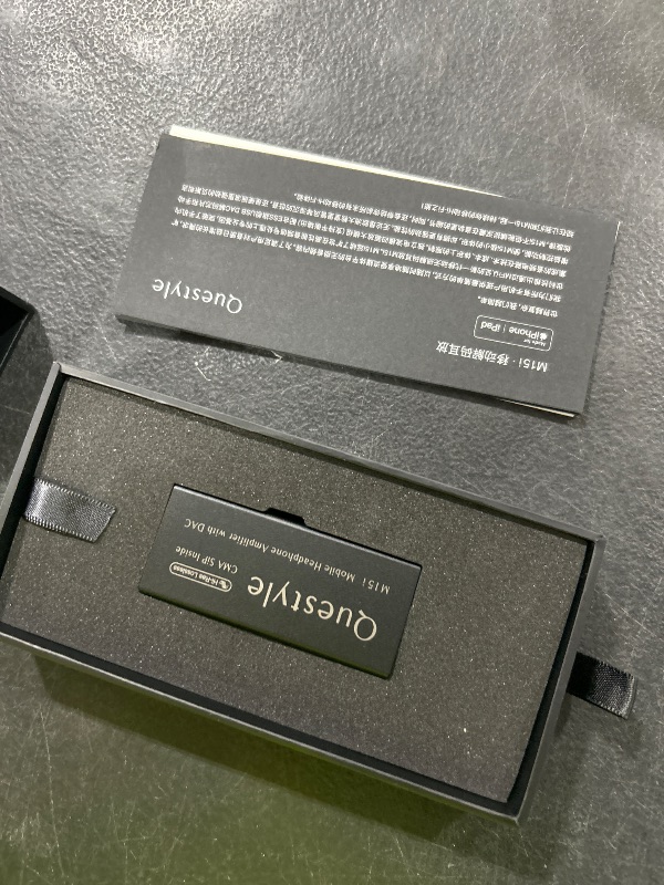 Photo 1 of Questyle M15i Headphone Amplifier [MFi Certified] Portable USB C DAC Amps with 4.4mm and 3.5mm Dual Outputs Supports PCM 768kHz/DSD512 High Resolution Lossless for Smartphones/PC/Laptops