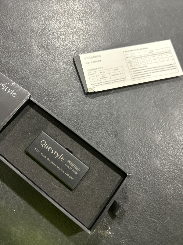 Photo 1 of Questyle M15i Headphone Amplifier [MFi Certified] Portable USB C DAC Amps with 4.4mm and 3.5mm Dual Outputs Supports PCM 768kHz/DSD512 High Resolution Lossless for Smartphones/PC/Laptops